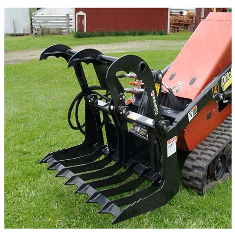 bradco skid steer grapple bucket|everything attachments grapple bucket.